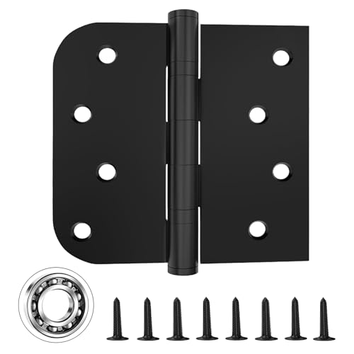 Ball Bearing Door Hinges, 4 x 4 Inch Stainless Steel Matte Black, 3 Pack - color: Matte Black - 03, size: 4 inch - 3 pack