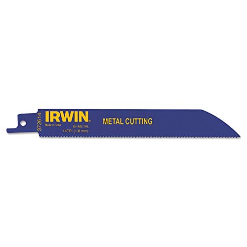IRWIN Tools Metal Cutting Reciprocating Saw Blade, 6-Inch, 14 TPI, 50-Pack (372614BB) - size: 6", style: 14TPI / 14TPI / 50-count