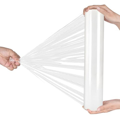AISEY Stretch Wrap Roll Heavy Duty Plastic Moving Wrap 15" X 500FT - size: 15" X 500FT