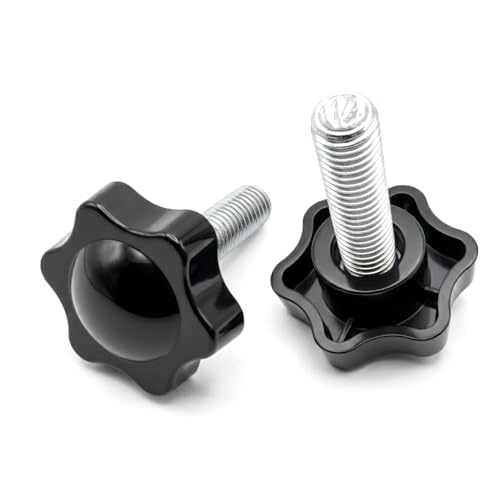 NACX M10 x 35mm Thread Clamping Knob, Thumb Screw, Star Hand Knob Tightening Screw Knob for Machinery, 8Pcs - size: M10 x 35mm