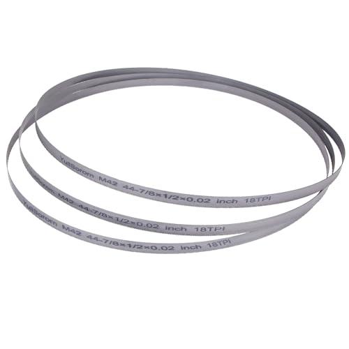44-7/8-inch Bandsaw Blades 18 TPI, Replacement for DW3983 DCS374B, Milwaukee 48-39-0521 Portable Band Saw Blades, 44-7/8" x 1/2" x .020" 3-Pack - size: 18TPI