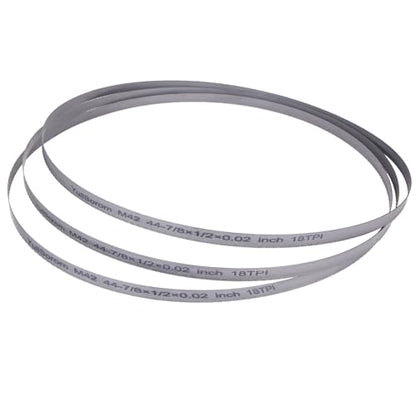 44-7/8-inch Bandsaw Blades 18 TPI, Replacement for DW3983 DCS374B, Milwaukee 48-39-0521 Portable Band Saw Blades, 44-7/8" x 1/2" x .020" 3-Pack - size: 18TPI