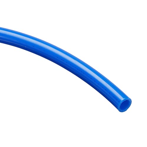 M METERXITY Pneumatic Tubing - Air Compressor PU Line Hose Apply to Water Fluid Transfer(5mm ID x 8mm OD, 4 Ft Length, Blue) - size: 4 Ft