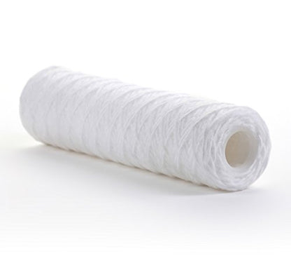 Hydronix SWC-25-1050 Universal Whole House String Wound Sediment Water Filter Cartridge 2.5" x 10" - 50 Micron (3 Pack)