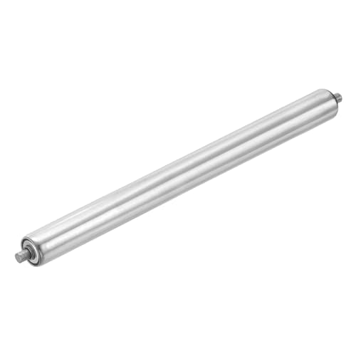 MECCANIXITY Stainless Steel Conveyor Roller 1.5" Diameter 20" Length Gravity Transmission Replacement Part Galvanized End (Silver) - size: 1.5"x20"