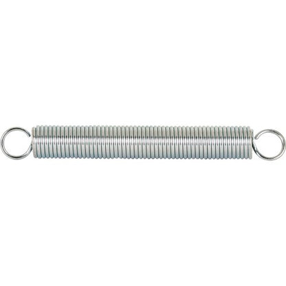 Prime-Line SP 9631 Extension Spring, Spring Steel Construction, Nickel-Plated Finish, 0.091 GA x 3/4 In. x 6-1/2 In., Closed Single Loop (Single Pack) - size: 1 Count (Pack of 1)