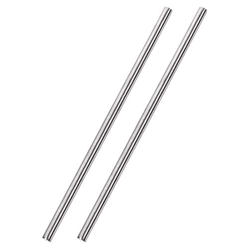 uxcell 6mm x 300mm 304 Stainless Steel Solid Round Rod for DIY Craft - 2pcs - size: 6 mm x 300 mm