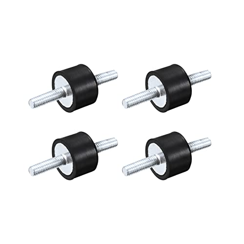 uxcell Rubber Mounts 4pcs M5x15mm Male Vibration Isolator Shock Absorber D15mmxH10mm - size: M5x15x15x10mm