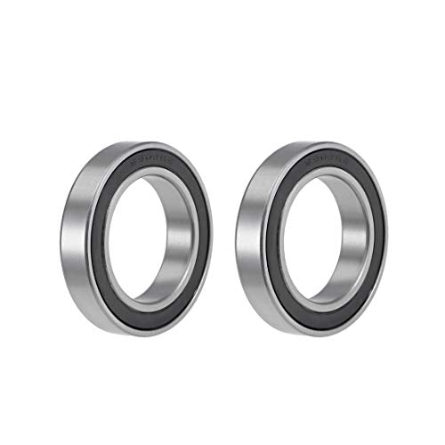 6908-2RS Ball Bearings 40x62x12mm Double Sealed Chrome Steel Z2 ABEC1 2pcs - size: 40x62x12mm