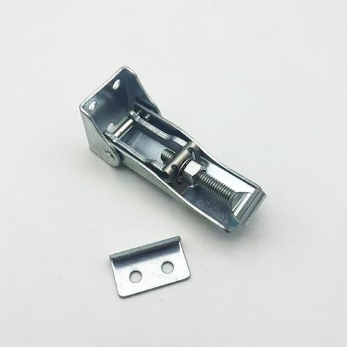 Adjustable Steel Toggle Latch Toolbox Hasp Lock Mechanical Device Over Center Latch (2pcs) - size: D / carbon steel