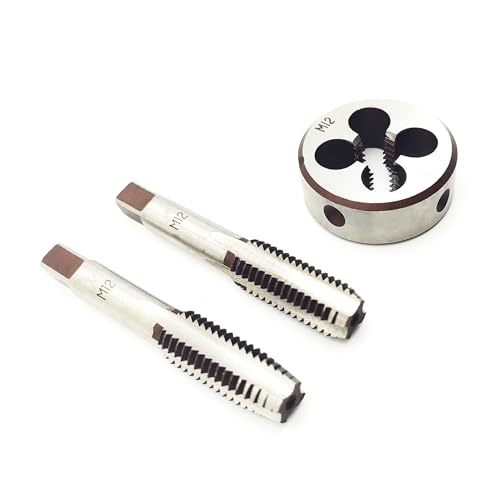 AtticZone M12 x 1.75 Metric Hand Thread Tap and Die Set, Right Hand - size: M12x1.75