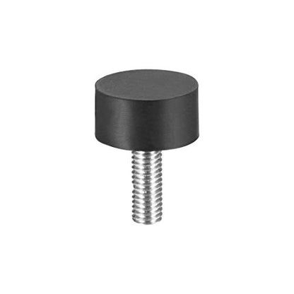 uxcell M6 Thread Rubber Mounts,Vibration Isolators,Cylindrical Shock Absorber with Studs 20 x 10mm 4pcs - size: M6x20x10mm