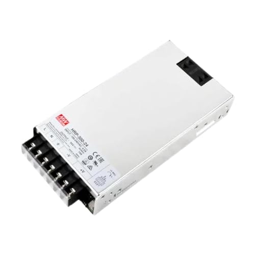 Mean Well HRP-300-24 Enclosed Switching AC-to-DC Power Supply, Single Output, 24V, 0-14A, 336W, 1.6" H x 4.1" W x 7.7" L