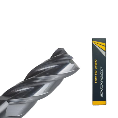 3/8" Carbide Square End Mill, 4 Flute, AlTiN Coating, 1 Pc - size: 3/8" (1 Pc), style: For Alloy Steels