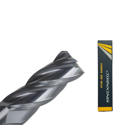 3/8" Carbide Square End Mill, 4 Flute, AlTiN Coating, 1 Pc - size: 3/8" (1 Pc), style: For Alloy Steels