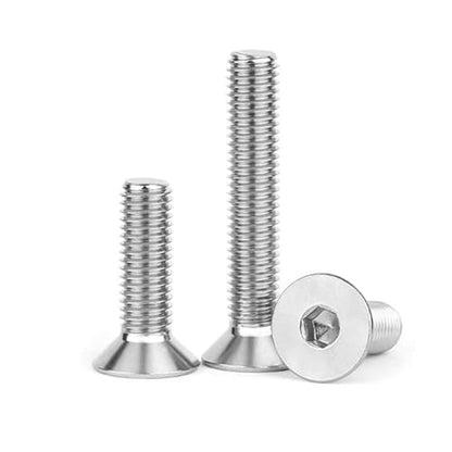 1/4-20 x 2-1/4''(10 Pack) Flat Head Hex Socket Cap Screws Countersunk Bolts, Allen Socket Drive, 304 Stainless Steel 18-8, Fully Machine Thread, Bright Finish (with hex Spanner) - size: 1/4 × 2-1/4''