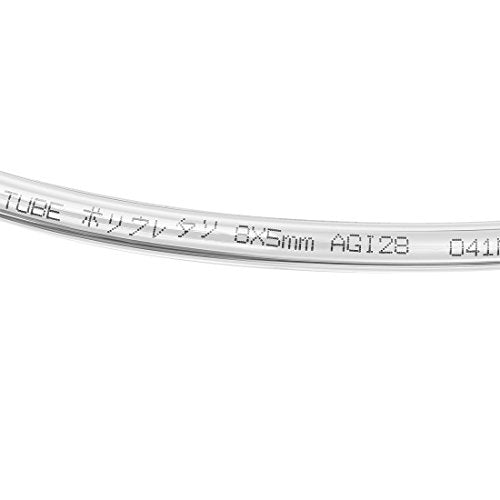 uxcell Pneumatic Air Tubing, 8mm ODx5mm ID 5 Meter 16ft PU Polyurethane Air Compressor Tube Hose Pipe Clear - color: Clear, size: 8mmX5mm