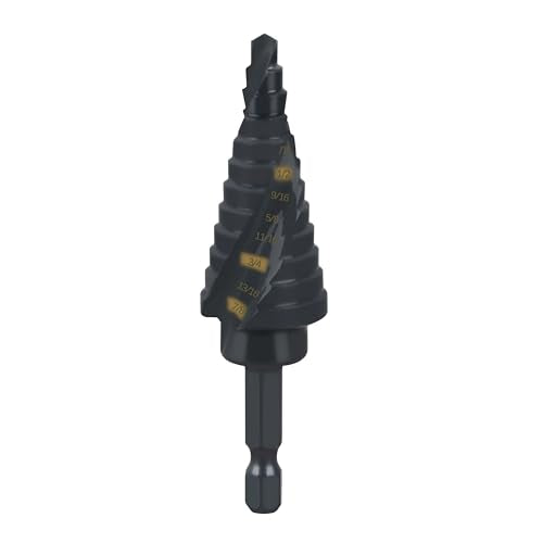 #4 Impact Step Drill Bit, 3/16" - 7/8" for Milwau-kee
