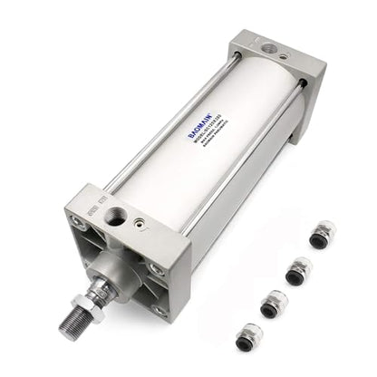BAOMAIN Pneumatic Air Cylinder 5" Bore 15" Stroke SC125x380 - size: Stroke 14.96 inch(380mm)