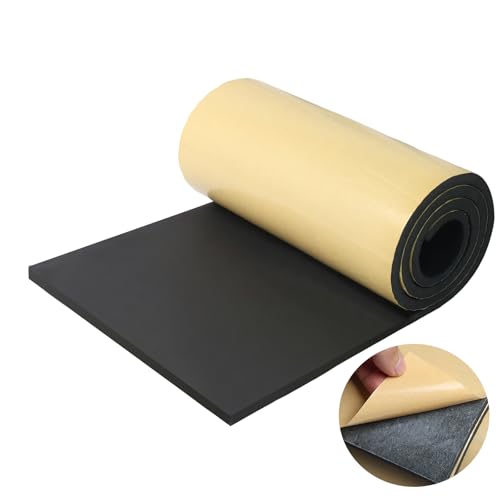 Eunice Sponge Neoprene Foam Sheet with Adhesive, 12 in x 59 in x 1/2 in - size: 12 in x 59 in x 1/2 in
