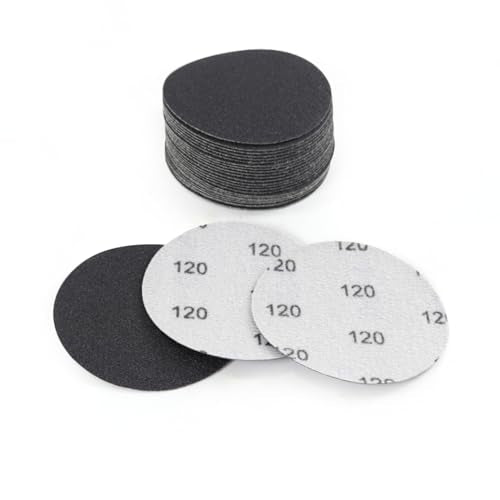 MAXMAN 3" Sanding Discs, 120 Grit Hook & Loop Sandpaper, Silicon Carbide - style: 120 Grit