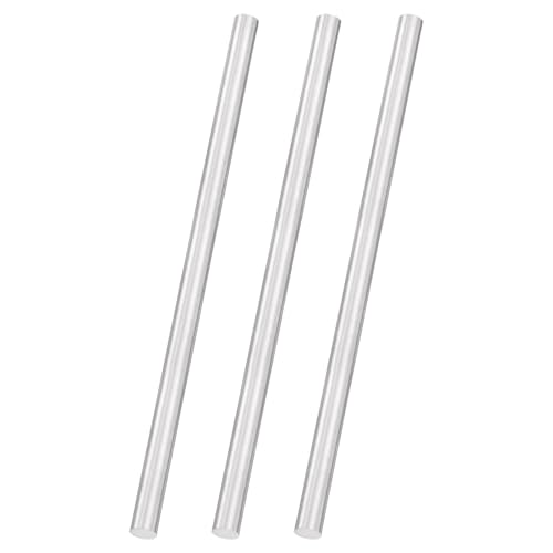 uxcell 3pcs 304 Stainless Steel Round Rods, 3/8" Dia x 8" Length Stainless Steel Metal Solid Shaft Rod Bar for Industry Use Metal Working Hobbies DIY Craft, Silver - size: 3/8" Dia x 8" Length