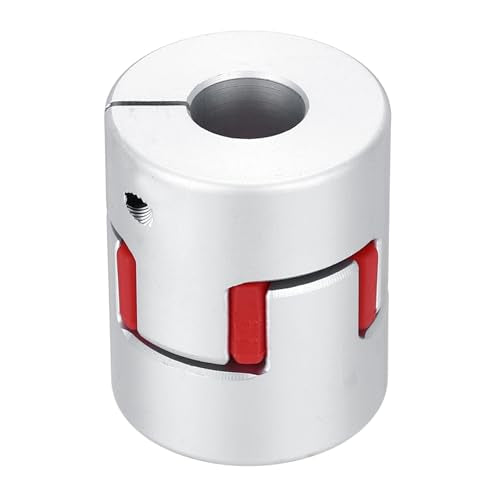 MECCANIXITY Aluminum Shaft Coupling Shaft Coupler 10mm to 12mm Flexible Spider Coupling L30mm x D25mm Coupler Jaw Spider Shaft Joint Connector for 3D Printers DIY CNC Router Milling Machine - size: 10mm to 12mm