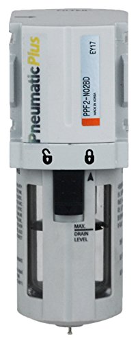 PneumaticPlus PPF2-N02B Compressed Air Filter 1/4" NPT, 5 Micron - size: 1/4" NPT
