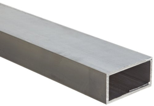 6063 Aluminum Rectangular Tubing, T52 Temper, ASTM B221, 2" x 5", 0.125" Wall, 12" Length, OnlineMetals - size: 5" width| 2" Ht| 0.125" Thk, style: 12" length