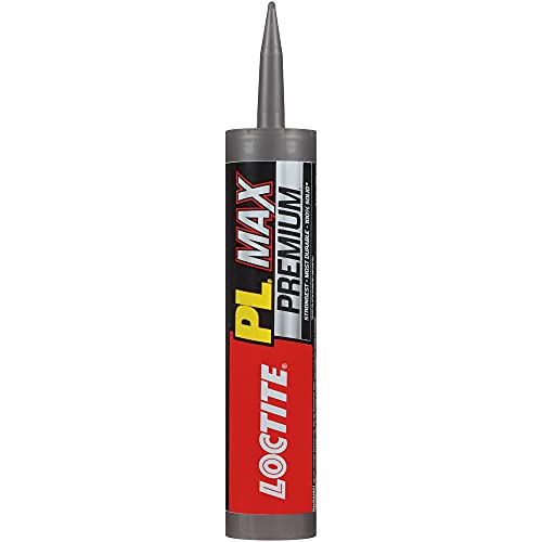 Loctite PL Premium Max Construction Adhesive, 9 fl oz Cartridge, 1 Pack - Versatile Construction Glue for Wood, Concrete, Stone & More - size: 1 Pack