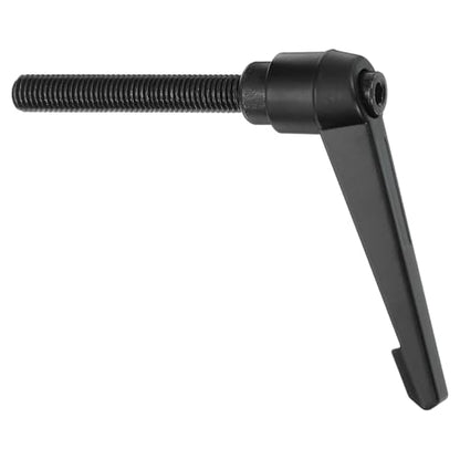 uxcell M12 x 80mm Adjustable Knobs Handle Male Thread Push Button Ratchet Quick Release Locking Rotating Bolt for Lathe Machinery, Black - size: M12 x 80mm
