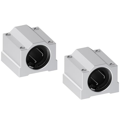 2 Pcs SCS20UU Linear Ball Bearings, 20mm ID, 50mm Length - size: SCS20UU