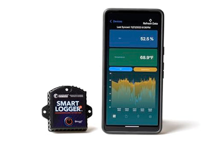 Smart Logger V2™ Bluetooth Ambient Temperature & Relative Humidity Data Logger for Home & Industrial Use (1 Pack)