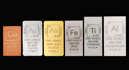 1 oz Aluminum Bar (Flat Style) .999 Pure Paperweight - color: Aluminum