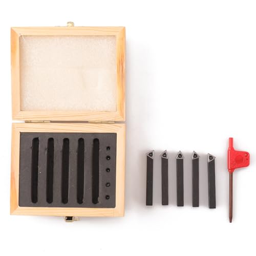5PCS Indexable Carbide Turning Tools Set 1/4" AL/AR/BL/BR/E Style - size: 1/4"