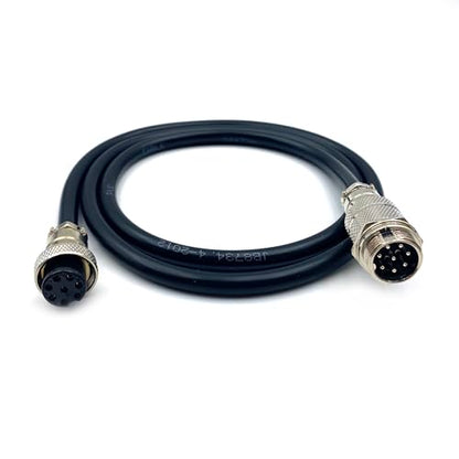 3.28 ft GX20 8 Pin Male to Female Cable, GX20 8Pins Female to Male Head Aviation Cordset Electrical Connector Panel Mount Circular Metal Adapter Cordset for Ships 5A 200V 20AWG (1meter) - size: GX20 8Pin