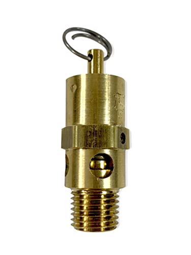 Brass, 1/4" NPT Industrial Hard Seat Safety Pressure Relief Valve, Made In The USA (35 PSI / 36 SCFM) - style: 35 PSI / 36 SCFM