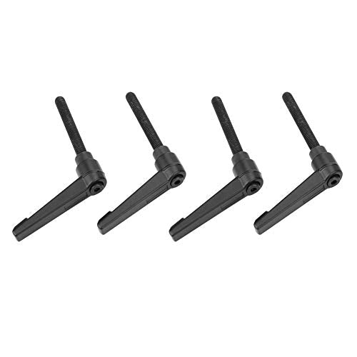 Hilitand 4PCS Male Thread Adjustable Handles, Metal Machine Knobs Adjustable Fixing Handle M5 Male Thread (Screw Rod Length-40MM)