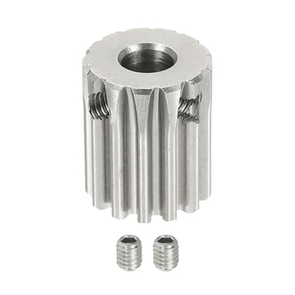 uxcell 1 Mod 13T Spur Gear 6mm Bore, 304 Stainless Steel Pinion Gear - size: 1 Mod 13T, 6mm