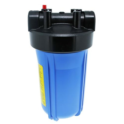 10-Inch Neo-Pure Water Filter Housing with Blue Sump and Black Cap, 3/4-Inch NPT Inlet/Outlet, Standard Cap Without Pressure Relief, Fits 10" x 4.5" Cartridges - size: 3/4 Inch NPT, style: Standard