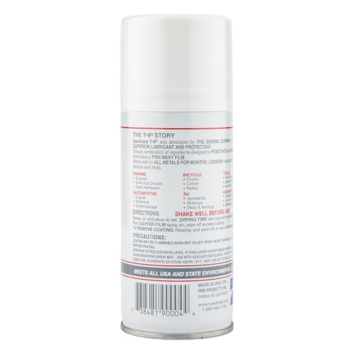 Boeshield T-9 Waterproof Lubricant - size: 4 oz Aerosol Spray