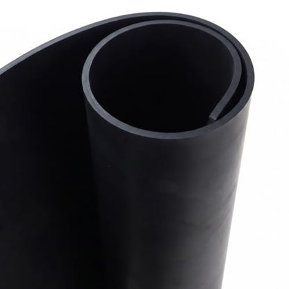 Nitrile Commercial Grade Rubber Sheet, Black, 60A, 0.187" x 36" x 36" - size: 36 x 36 x 0.187 in.