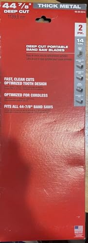 Gerrit for Milwaukee Tool 48-39-0514 14 Tpi Standard Deep Cut Portable Band Saw Blade 2Pk