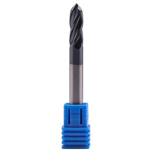 4 Flute 90° Solid Carbide Drill Mill Set(5Pc, 1/4"), AlTiN Coated - size: 5Pcs 1/4"