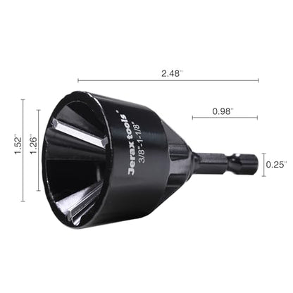 1-1/8" Carbide Chamfering Bit Uniburr Thread Deburring Tool - size: 3/8" - 1-1/8" (1 PCS)