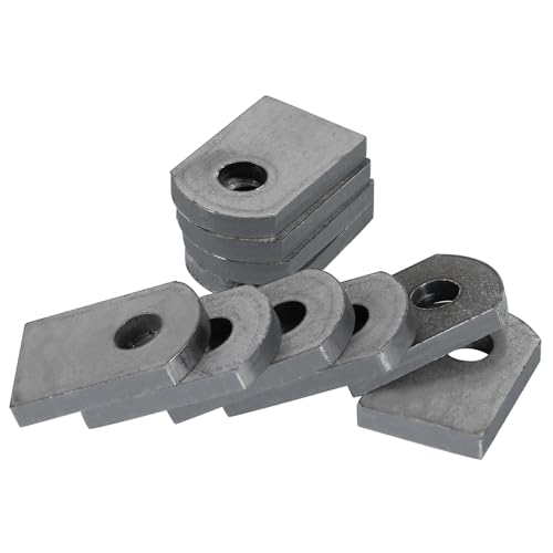 Weld on Tabs, Steel Shock Basic Weld Tab, Universal Weld on Tabs Flat Bottom Mount with a 3/8" Hole.1-1/2" Height, 1" Wide, 3/16" Thick Pack Of 10 Tabs Steel Mounting Bracket OywhC-1 - color: Flat Mount-Small 3/16" Thick