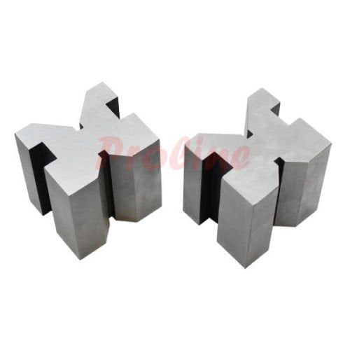 1-5/8" x 1-3/4" x 2-3/4" V Block & Clamp Set Steel Gauge Gage Machinist Tool