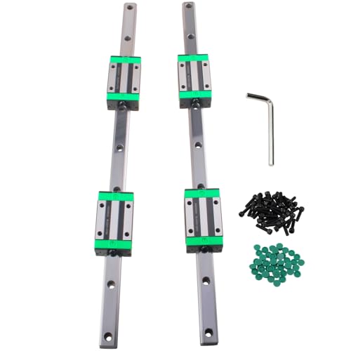 Linear Guide Rail kit 2Pcs HGR20-700mm Linear Slide Rails with HGH20CA Carriage Bearing Block Linear Guideway Rail High Precision Low Noise CNC Parts for Machine and DIY Craft - size: 700mm, style: HGR20