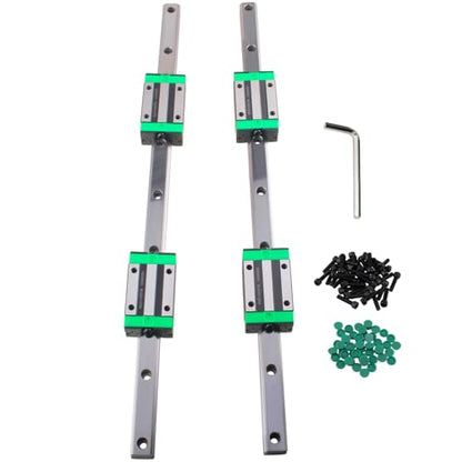 Linear Guide Rail kit 2Pcs HGR20-700mm Linear Slide Rails with HGH20CA Carriage Bearing Block Linear Guideway Rail High Precision Low Noise CNC Parts for Machine and DIY Craft - size: 700mm, style: HGR20
