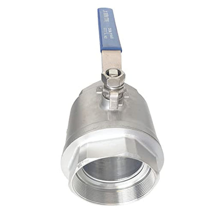 4" Full Port Ball Valves 316 Stainless Steel NPT Female Thread Ball Valve for Water, Oil, and Gas WOG 1000 - size: 4 Inch